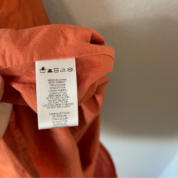 Paper Crane Cut Out Halter Dress Terracotta Orange Boho Maxi Style Size Small - Picture 6 of 6